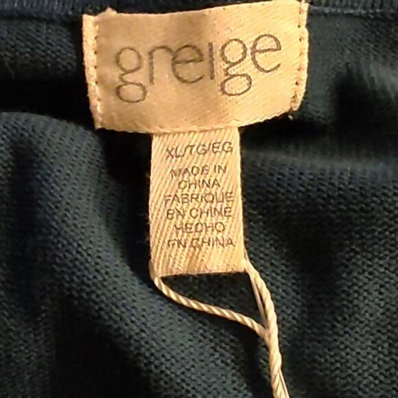 greige women's teal long sleeve top with studs nwt - Picture 4 of 6